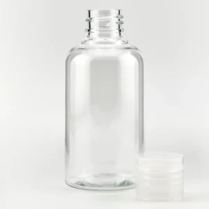 75ml BOSTON PET Bottle with Natural PP Flip Top Cap - 20/415