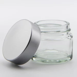 15ml Clear Glass Ointment Jar and R3/38 White Urea PVDC Lined Cap
