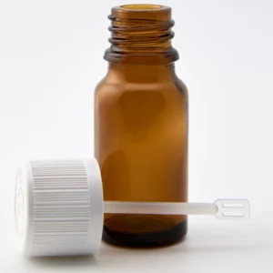 10ml Amber Kingston Bottle with White 52mm Spatula