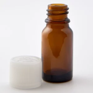 10ml Amber Newark Glass Bottle with Natural GL18 Child Resistant Cap