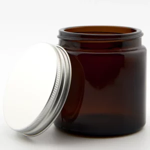 120ml Amber Glass Ointment Jar and R3/58 Aluminium EPE Lined Cap