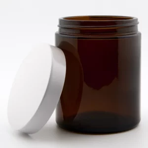 180ml Amber Ointment Jar and R363 White Urea PVDC lined Cap