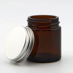 30ml Amber Glass Ointment Jar and  Aluminium  EPE lined cap
