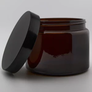 500ml Amber Ointment Jar with R3/100 Black Urea PVDC lined cap