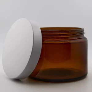 500ml Amber Ointment Jar with R3/100 White Urea PVDC lined cap